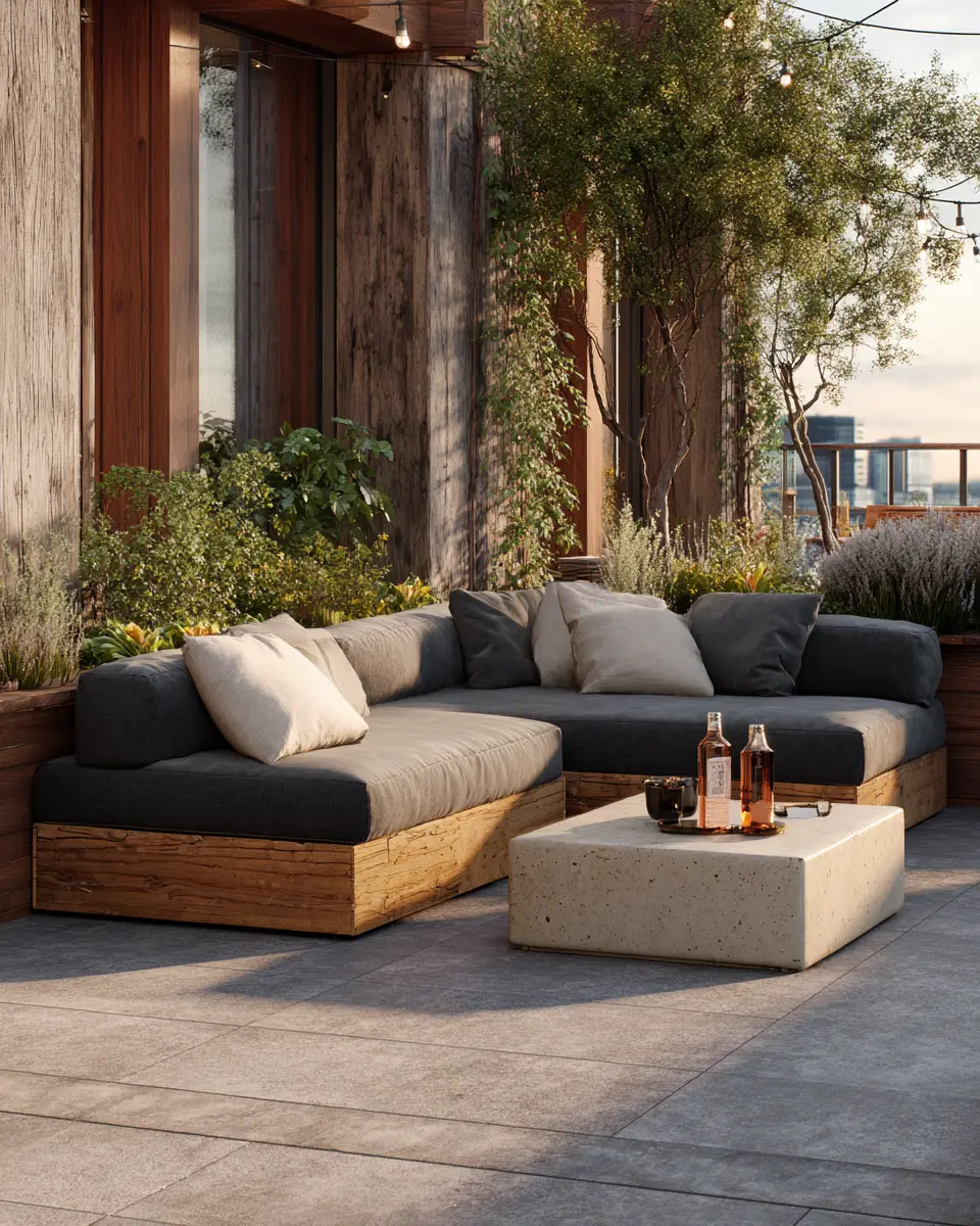 Calm Organic Modern Patio Decor Ideas