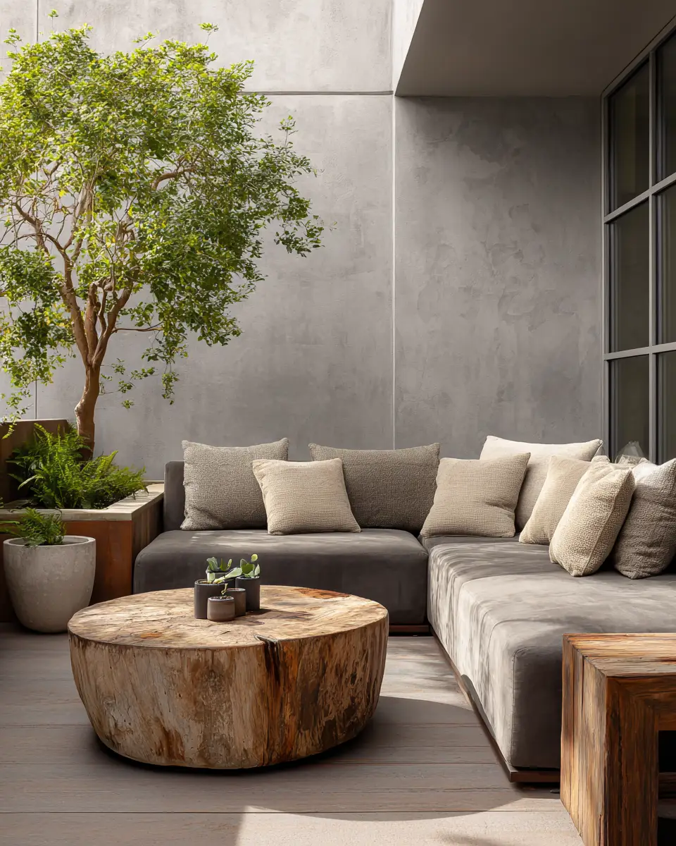 Calm Organic Modern Patio Decor Ideas