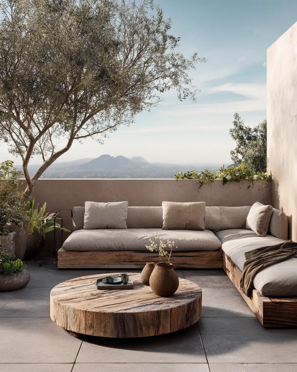 Calm Organic Modern Patio Decor Ideas