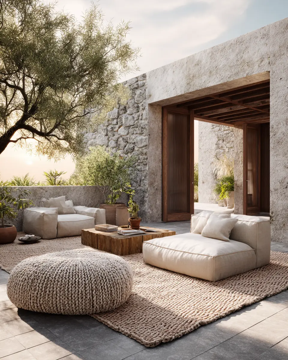 Calm Organic Modern Patio Decor Ideas