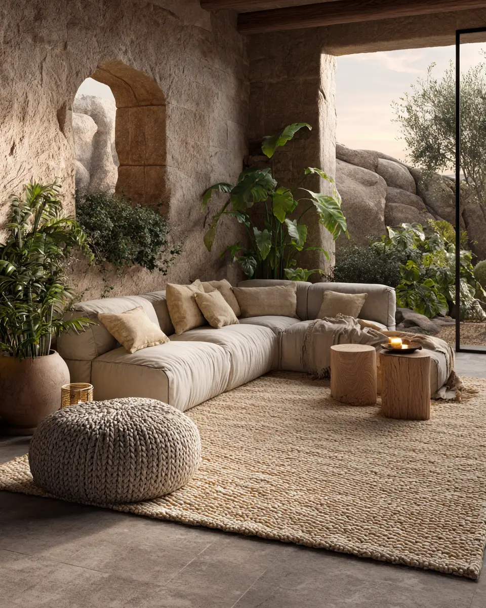 Calm Organic Modern Patio Decor Ideas