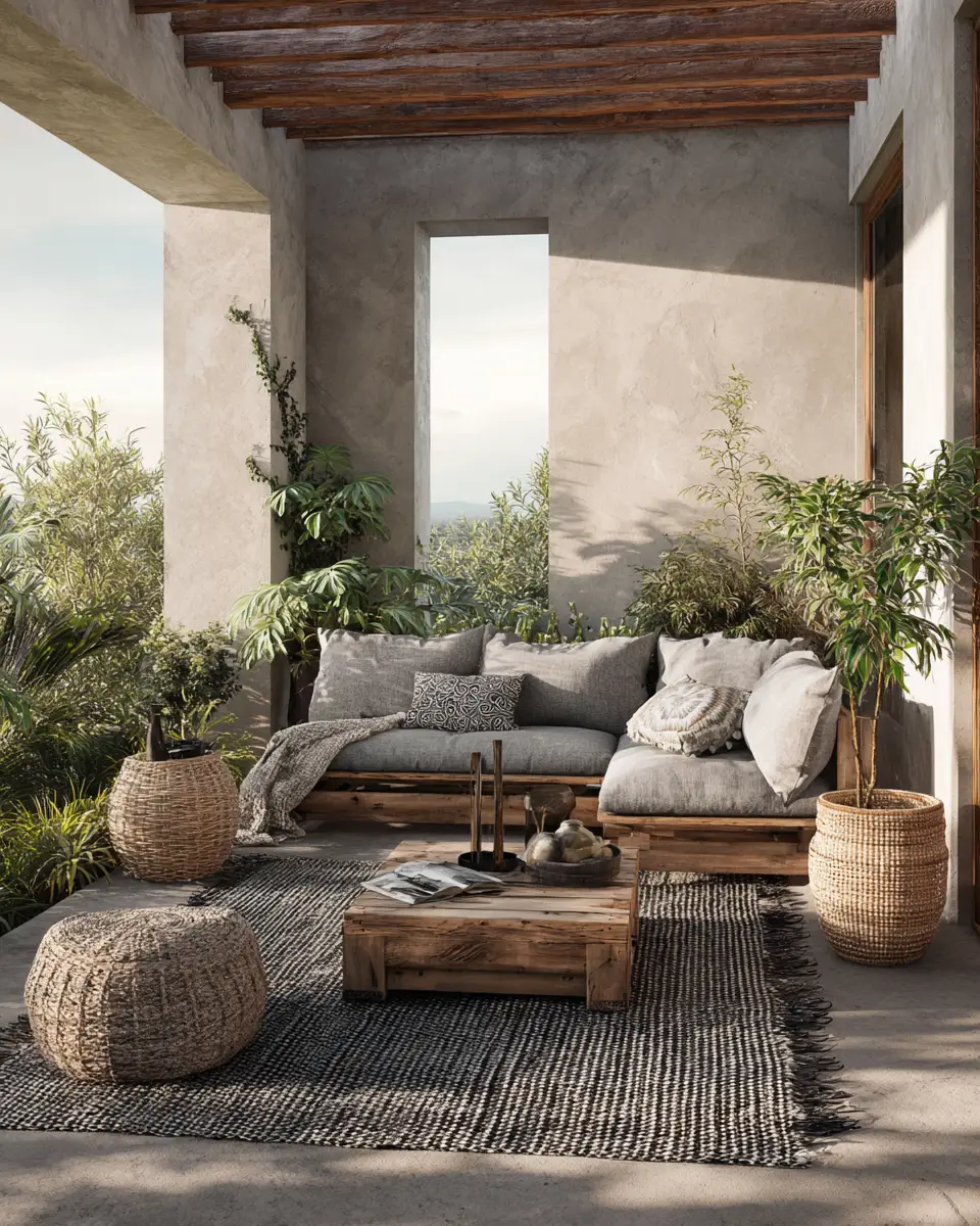 Calm Organic Modern Patio Decor Ideas