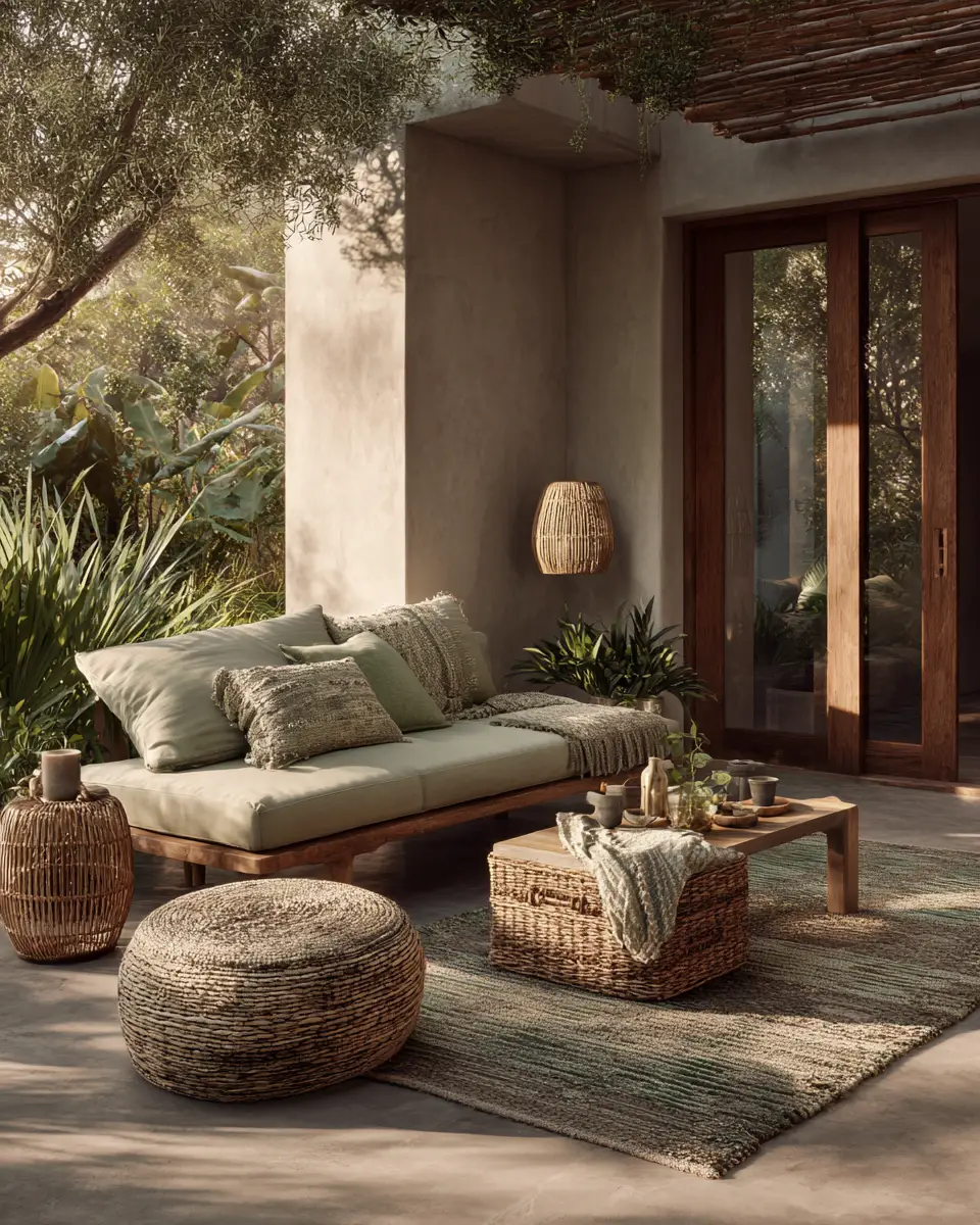 Calm Organic Modern Patio Decor Ideas