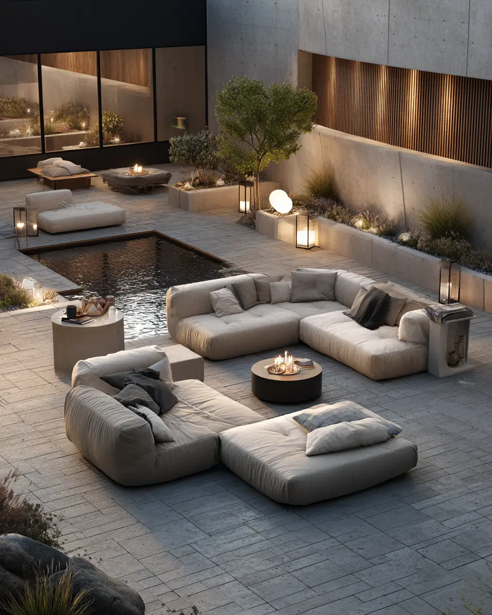 Calm Organic Modern Patio Decor Ideas