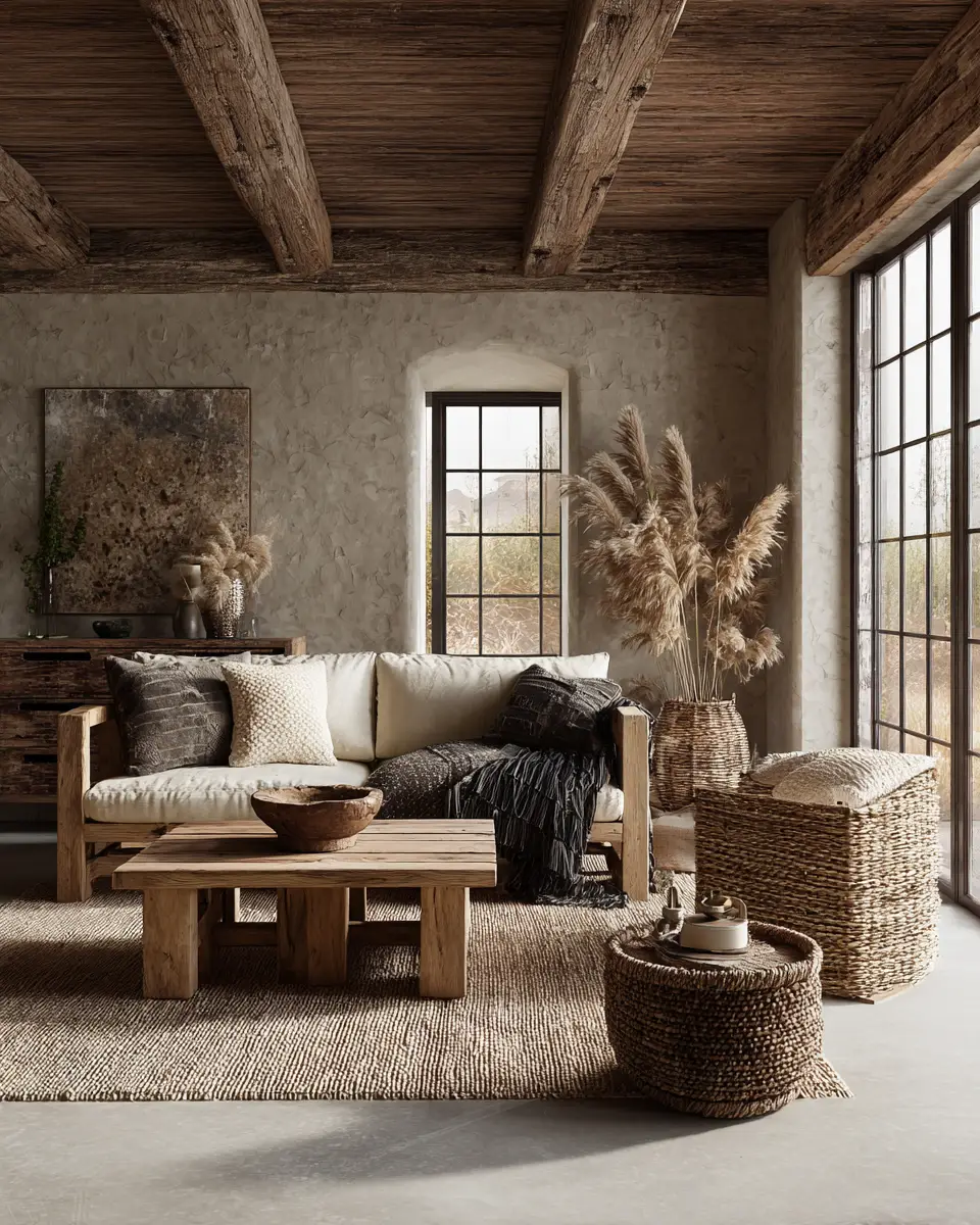 Calm Rustic Living Room Decor Ideas