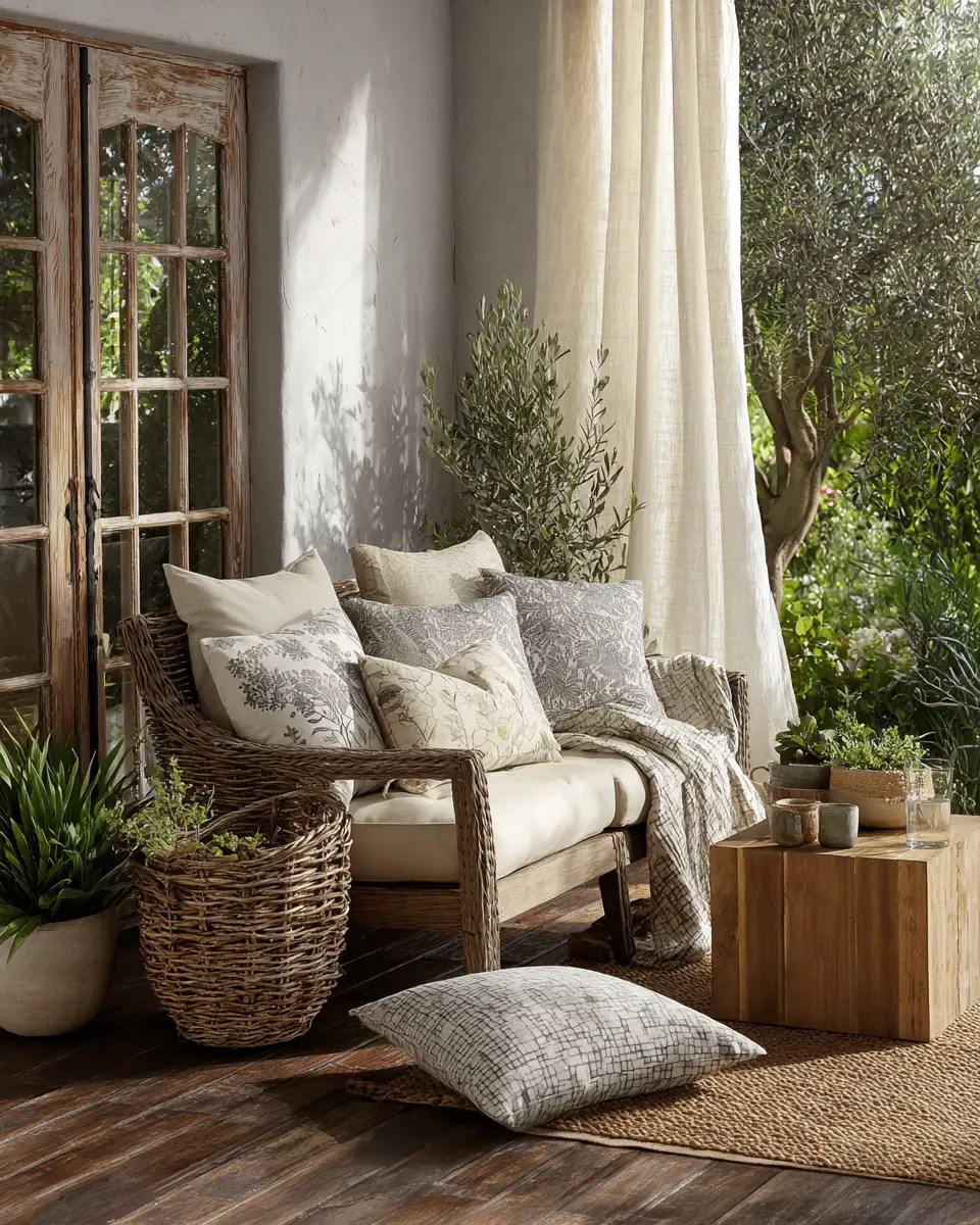 Calm Transitional Porch Decor Ideas