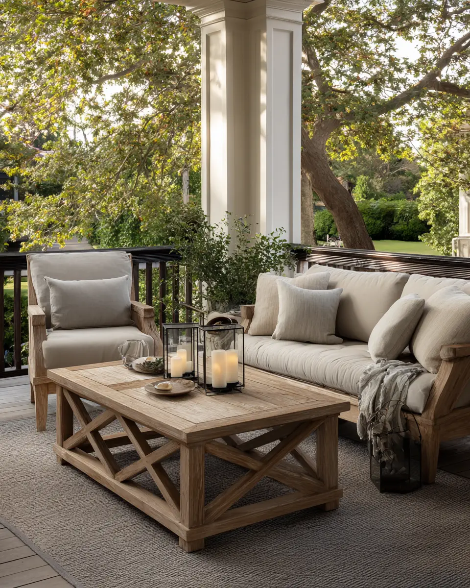 Calm Transitional Porch Decor Ideas