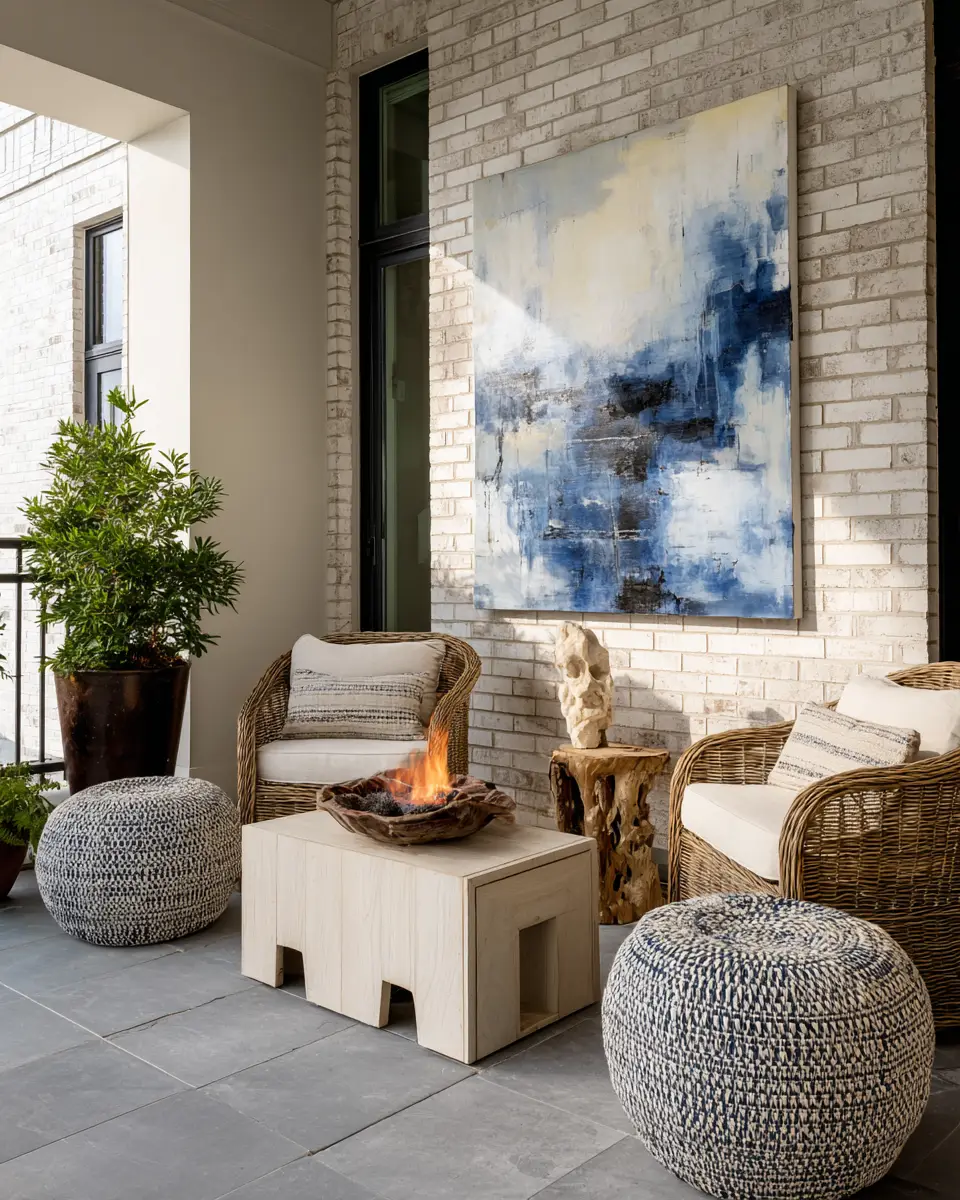 Calm Transitional Porch Decor Ideas