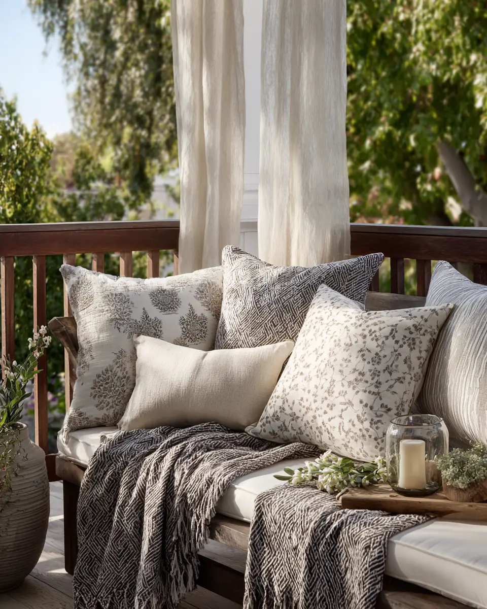Calm Transitional Porch Decor Ideas
