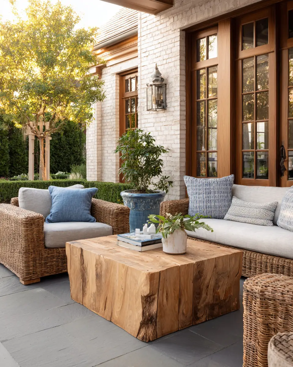 Calm Transitional Porch Decor Ideas