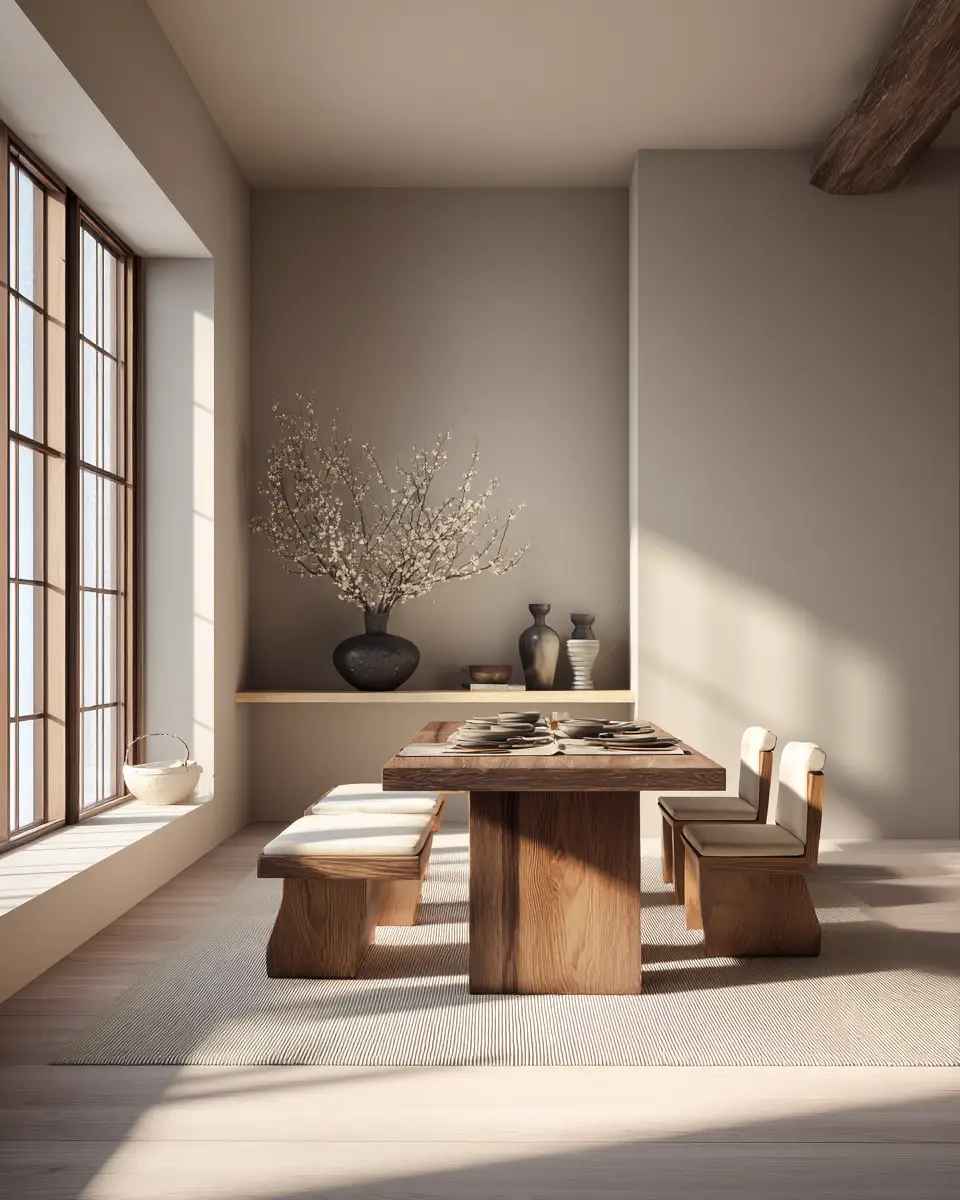 Calm Zen Dining Room Decor Ideas