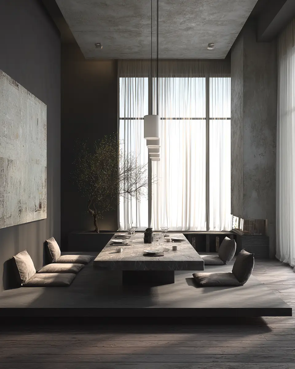 Calm Zen Dining Room Decor Ideas