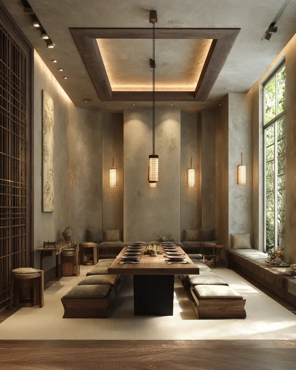 Calm Zen Dining Room Decor Ideas