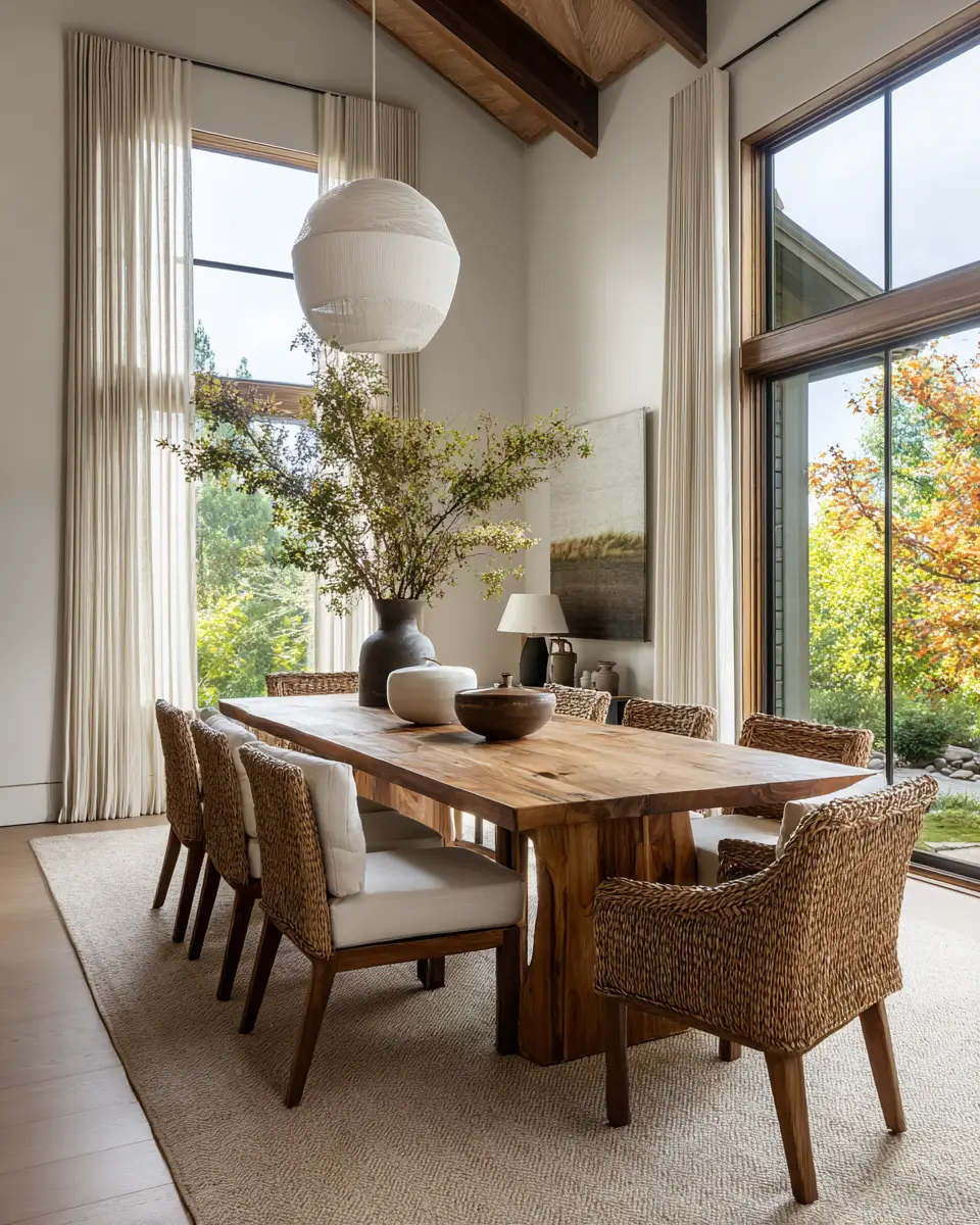 Calm Zen Dining Room Decor Ideas