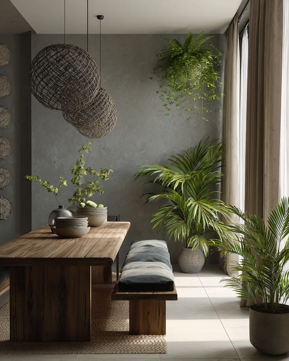 Calm Zen Dining Room Decor Ideas