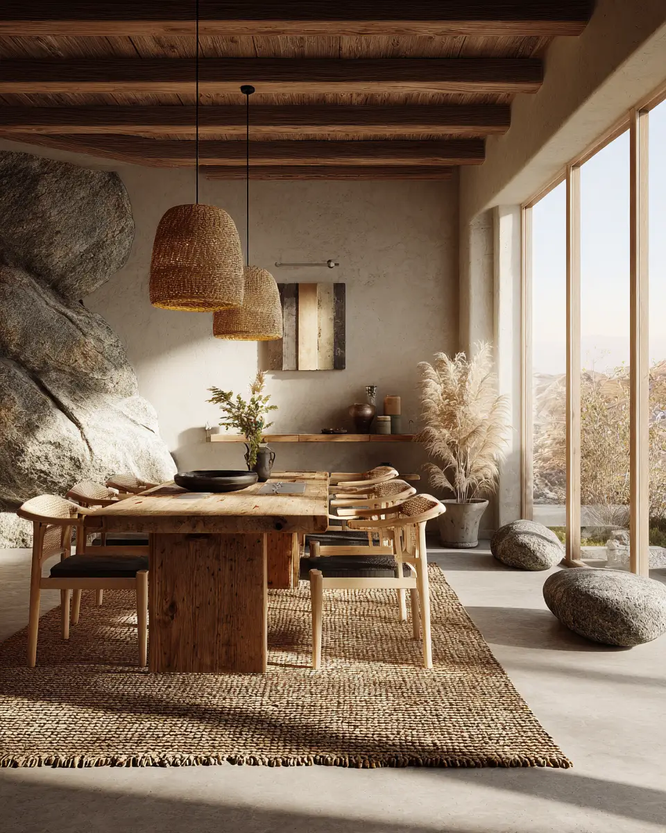 Calm Zen Dining Room Decor Ideas