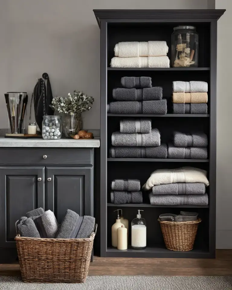 Charcoal Bathroom Decor Ideas - Featured