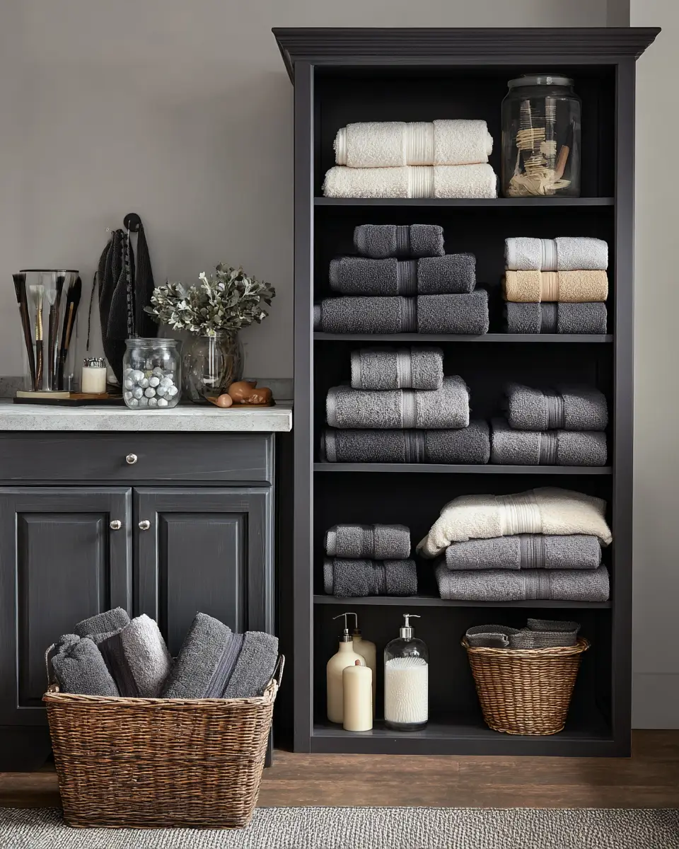 Charcoal Bathroom Decor Ideas - Featured