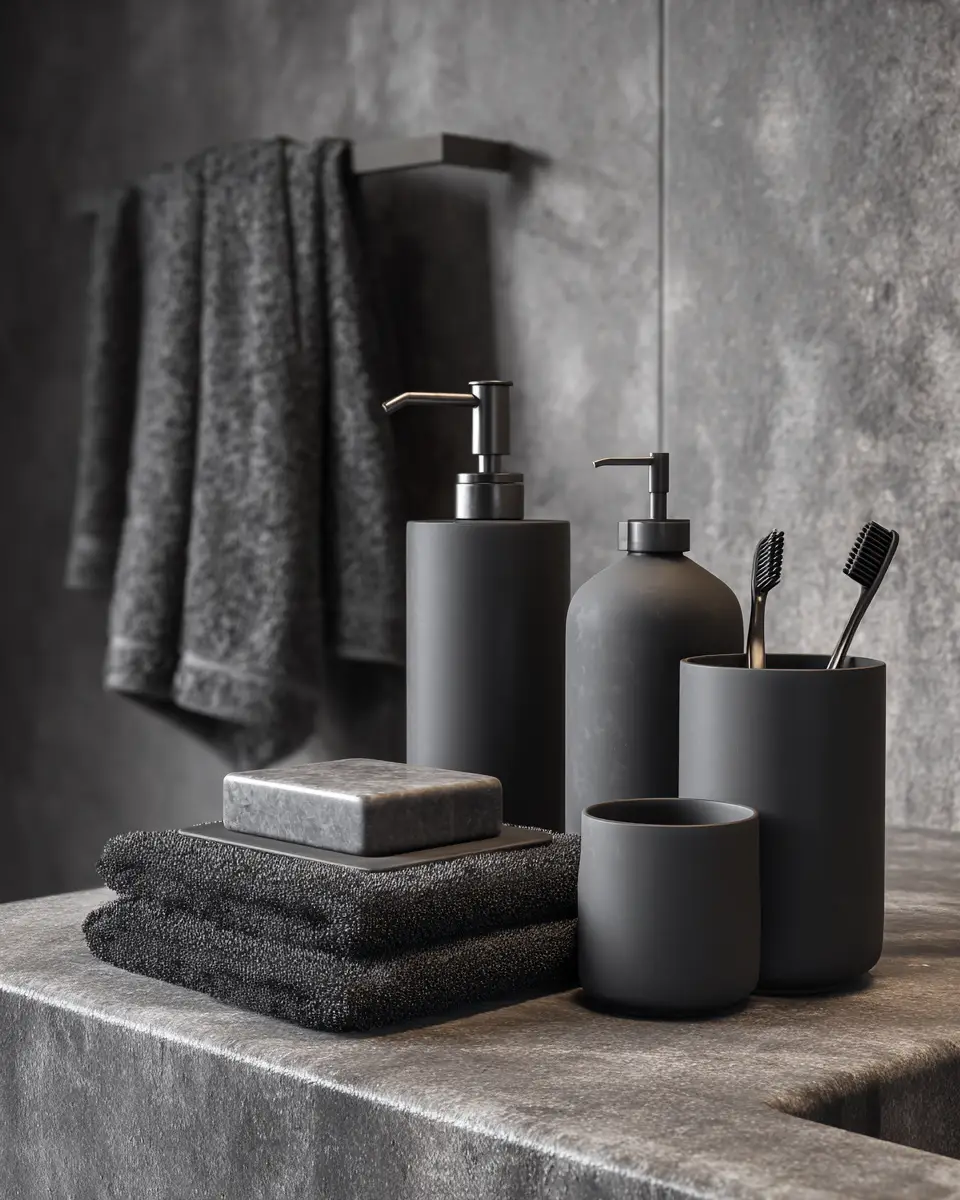 Charcoal Bathroom Decor Ideas