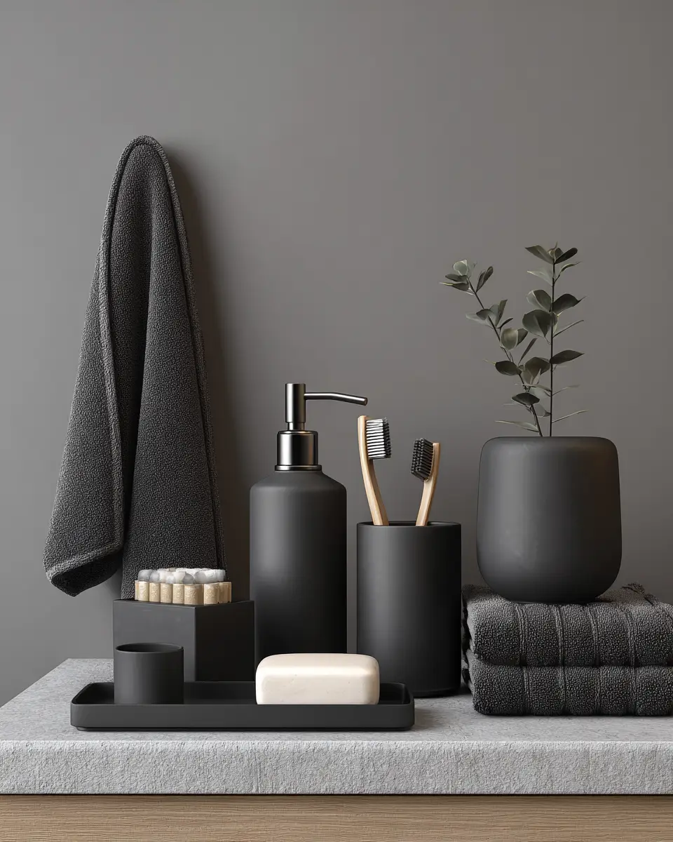 Charcoal Bathroom Decor Ideas