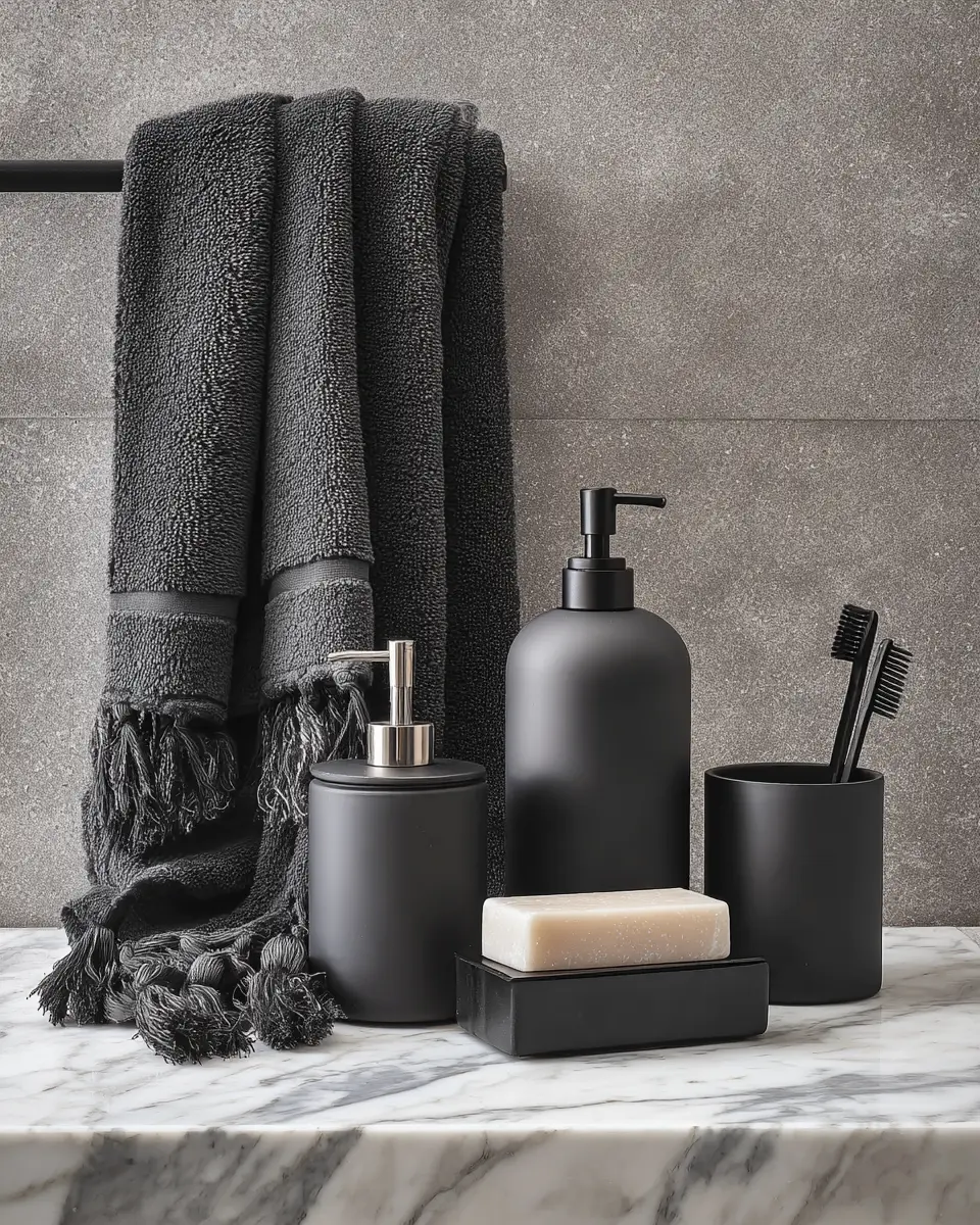 Charcoal Bathroom Decor Ideas