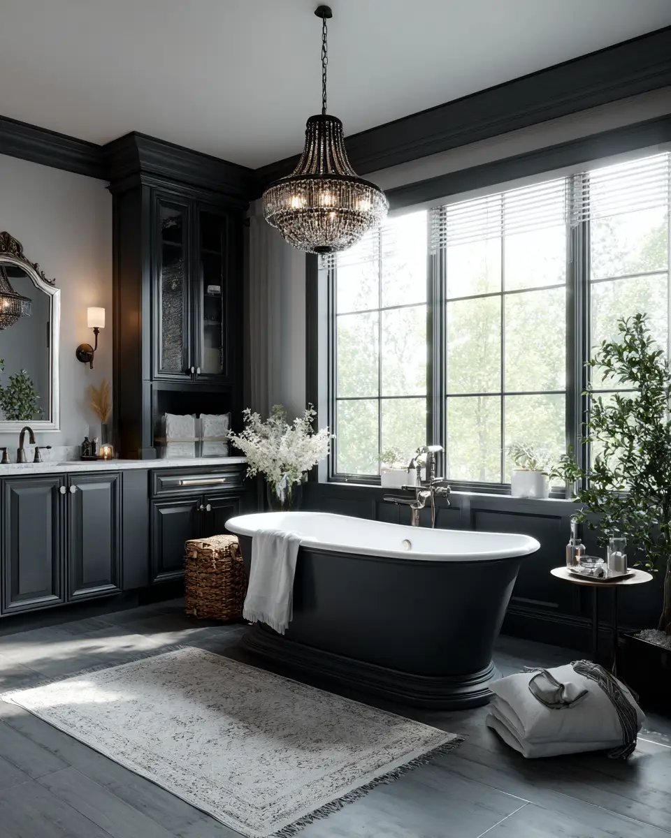 Charcoal Bathroom Decor Ideas
