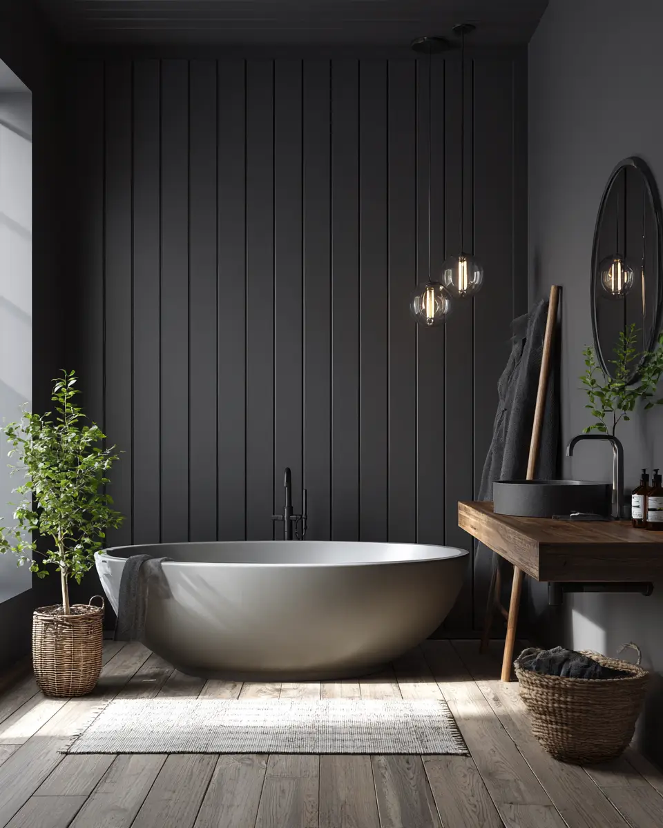 Charcoal Bathroom Decor Ideas