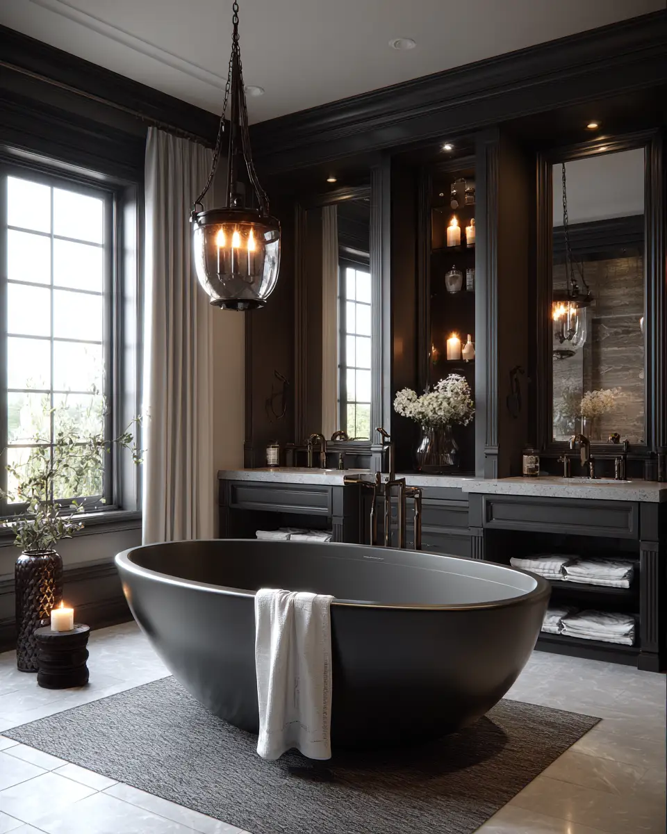 Charcoal Bathroom Decor Ideas