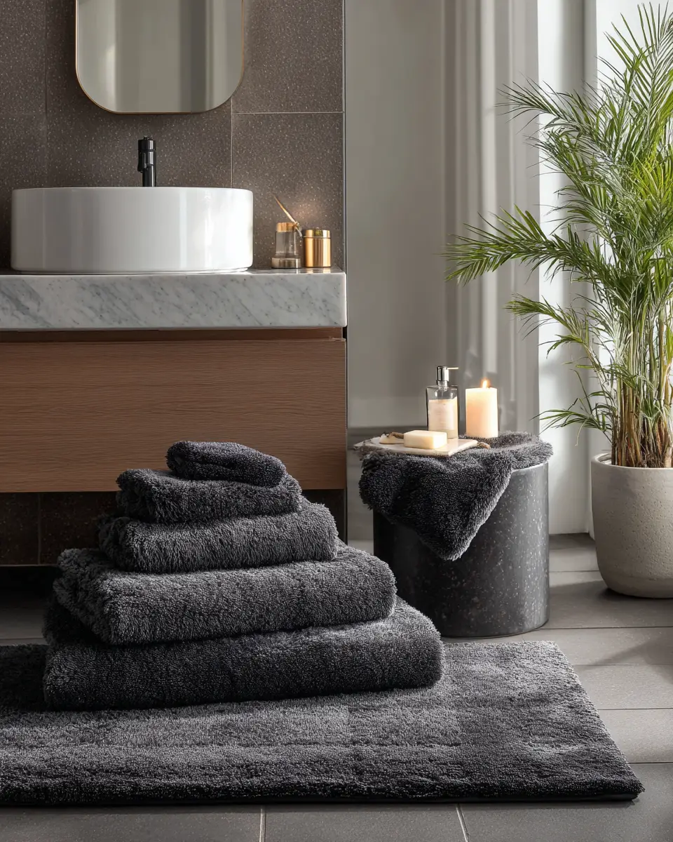 Charcoal Bathroom Decor Ideas