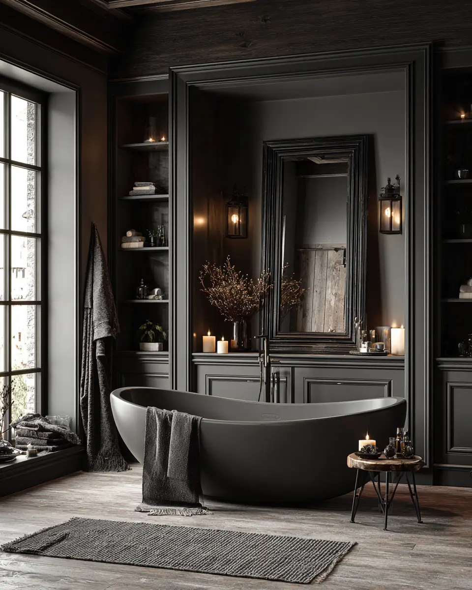 Charcoal Bathroom Decor Ideas