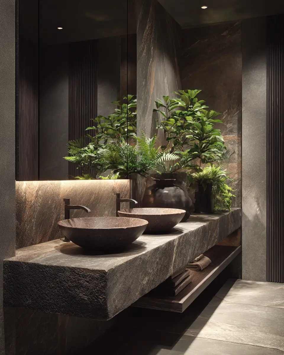 Charcoal Bathroom Decor Ideas