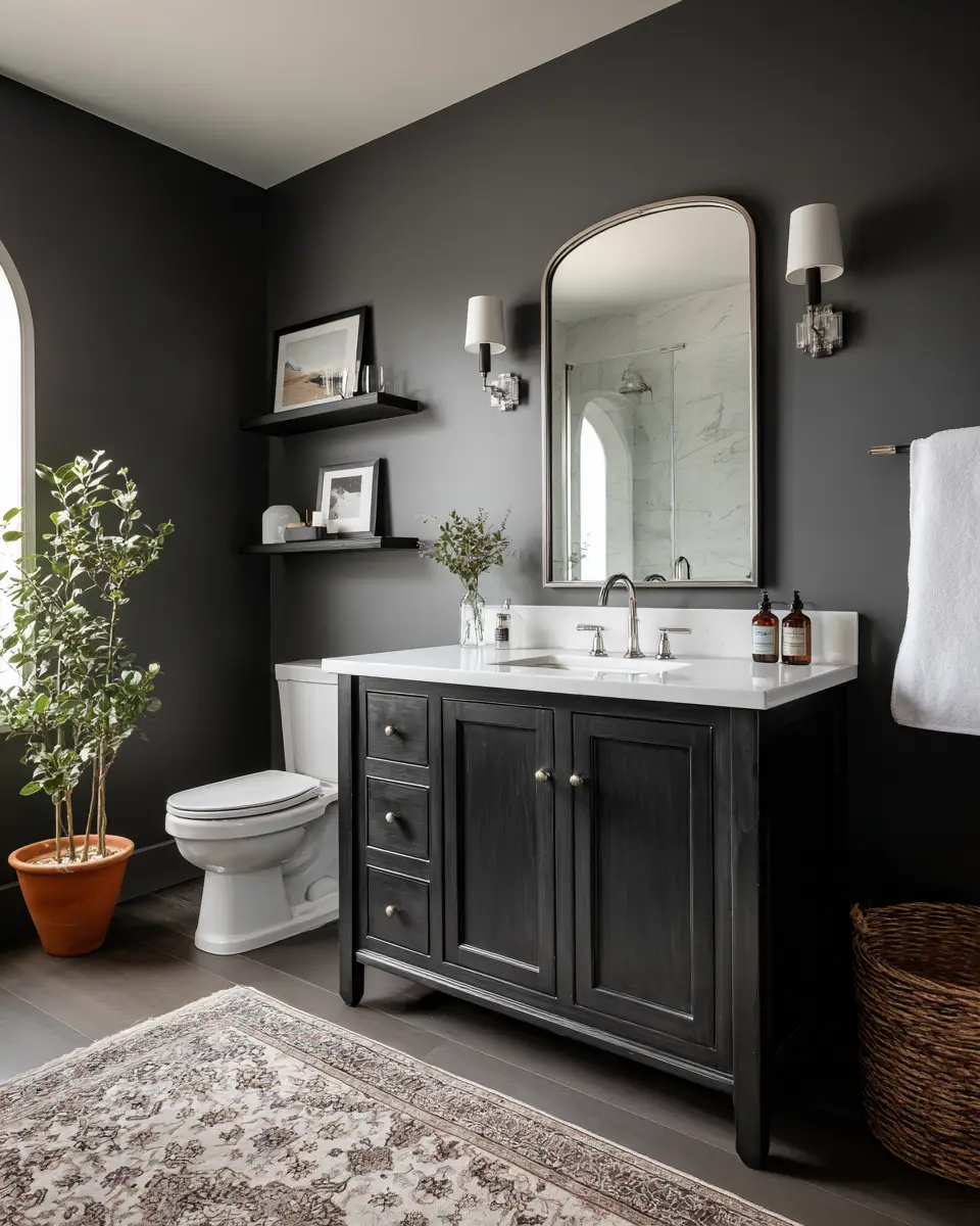 Charcoal Bathroom Decor Ideas