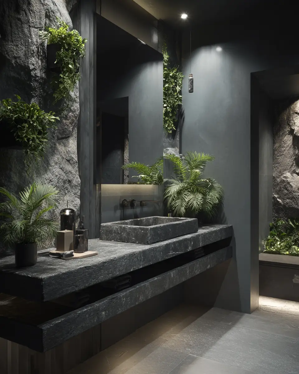 Charcoal Bathroom Decor Ideas