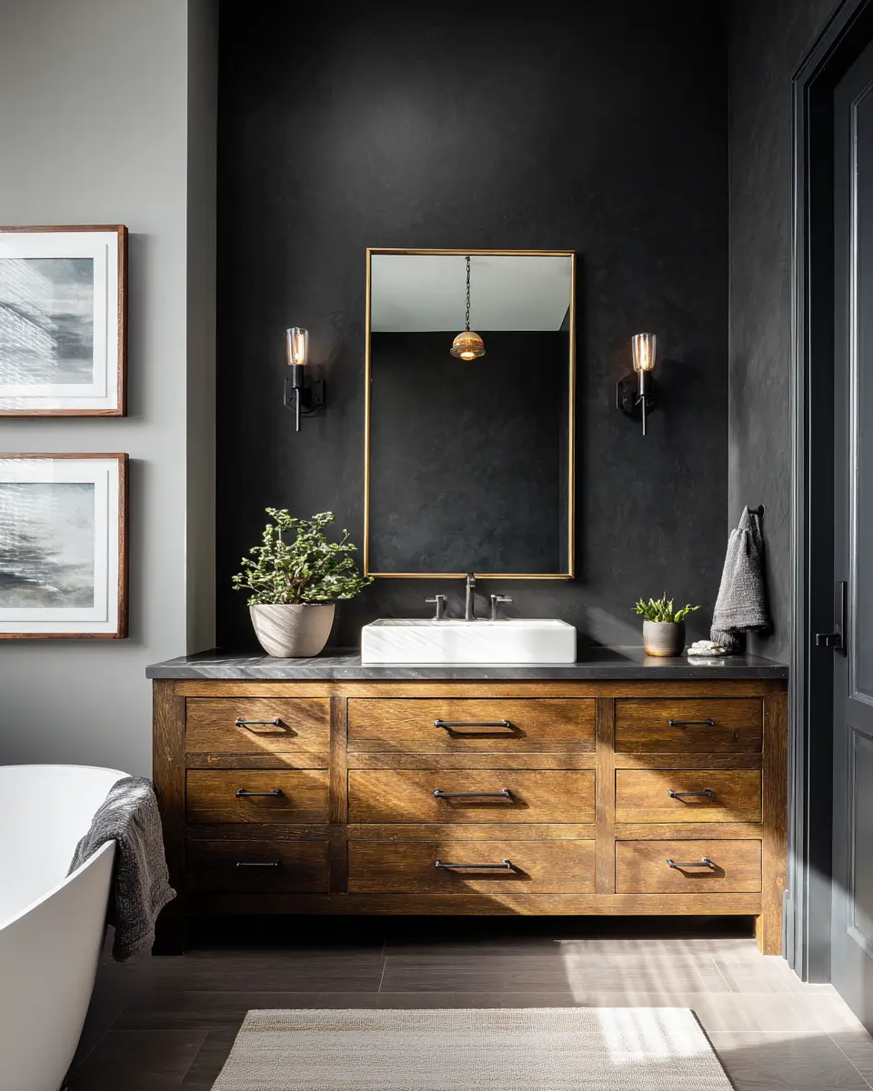 Charcoal Bathroom Decor Ideas