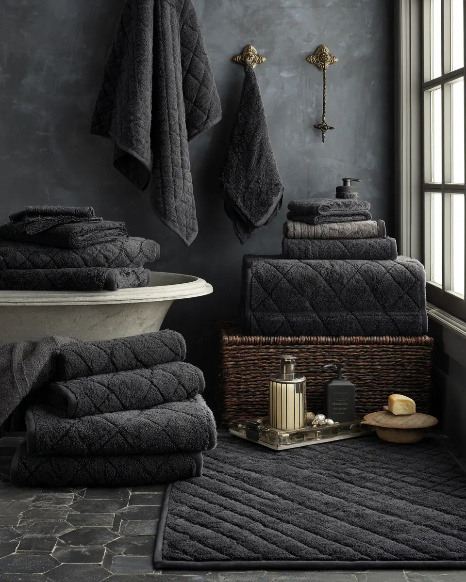 Charcoal Bathroom Decor Ideas