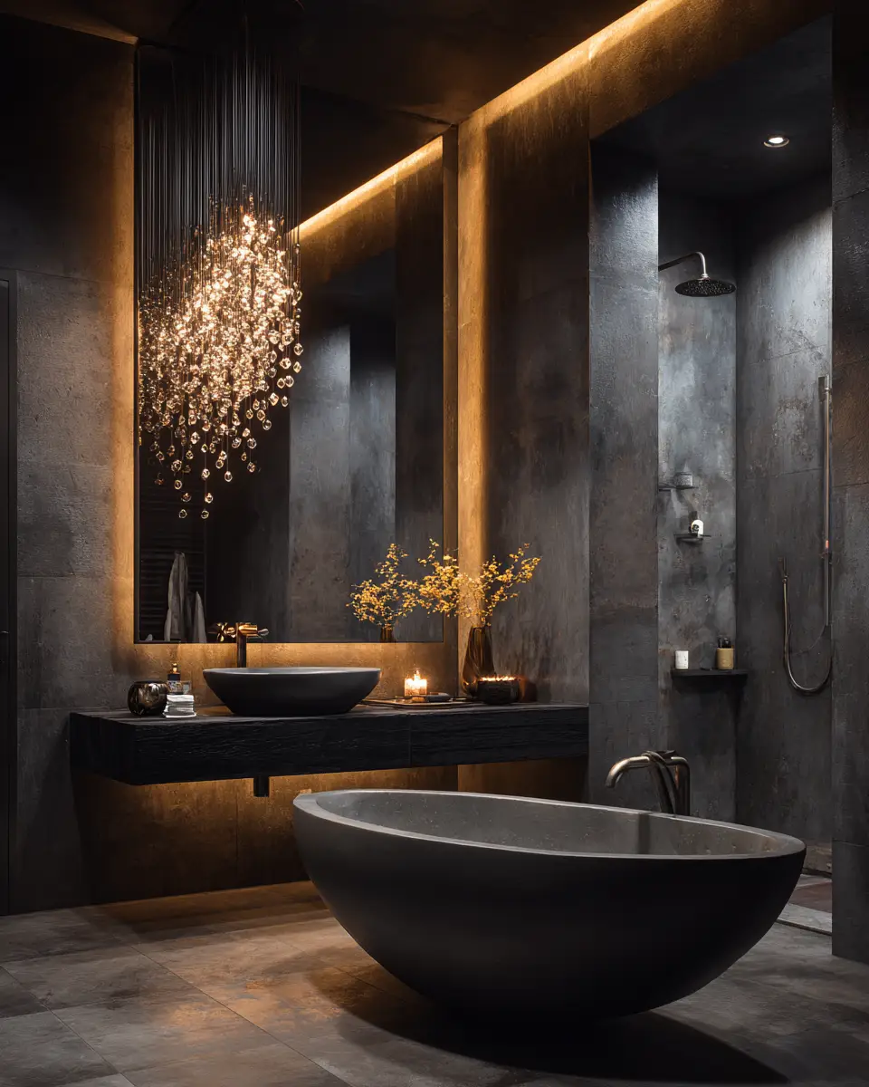 Charcoal Bathroom Decor Ideas