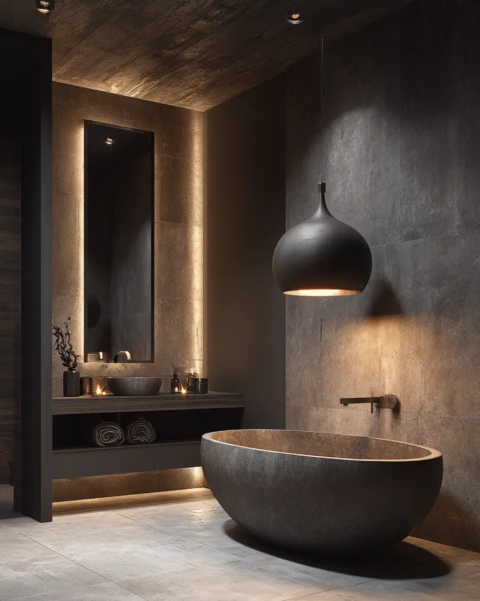 Charcoal Bathroom Decor Ideas