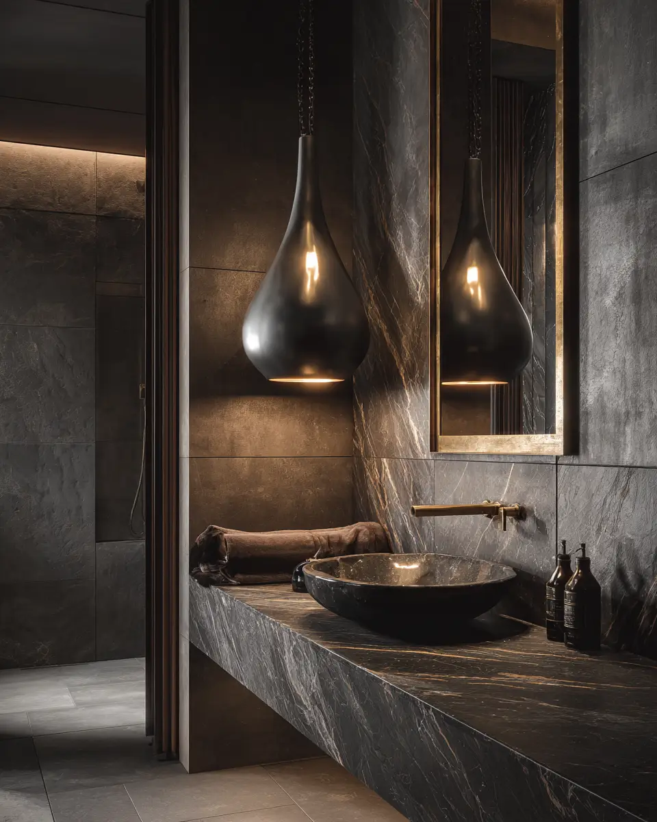 Charcoal Bathroom Decor Ideas