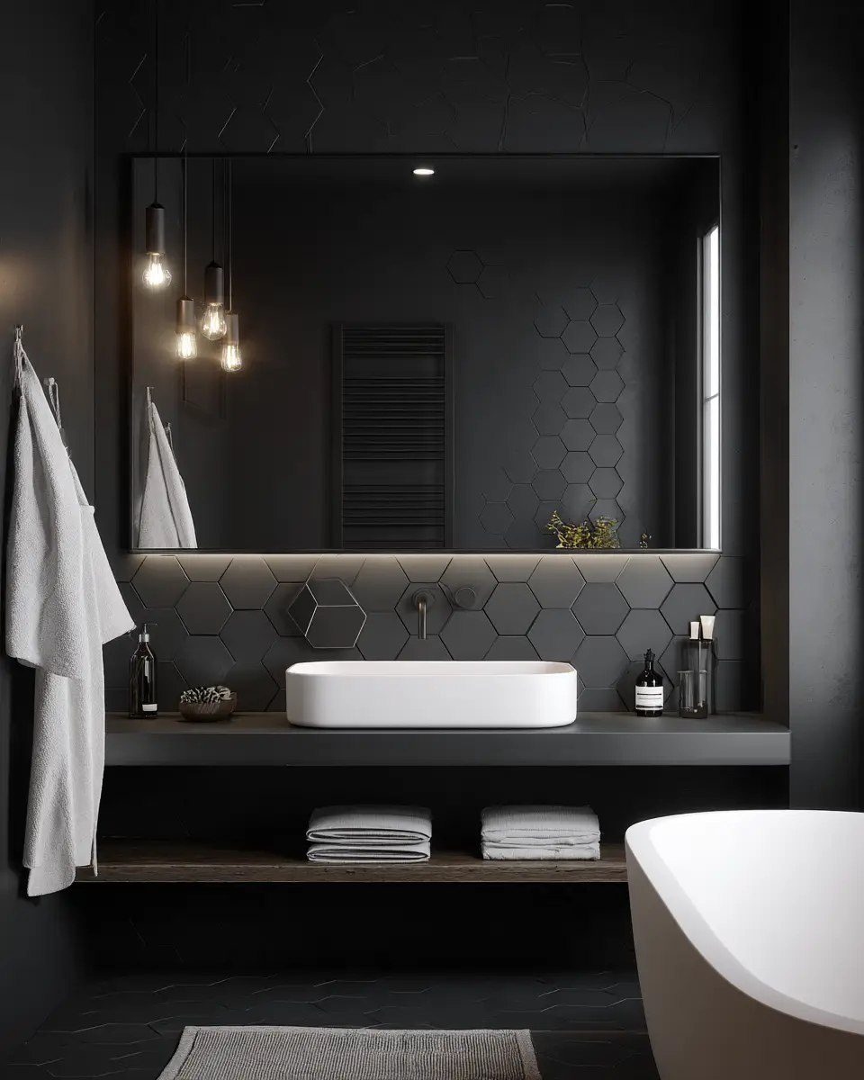 Charcoal Bathroom Decor Ideas
