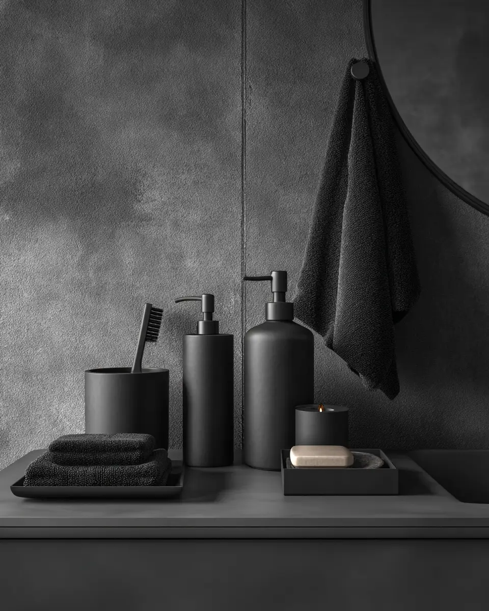 Charcoal Bathroom Decor Ideas