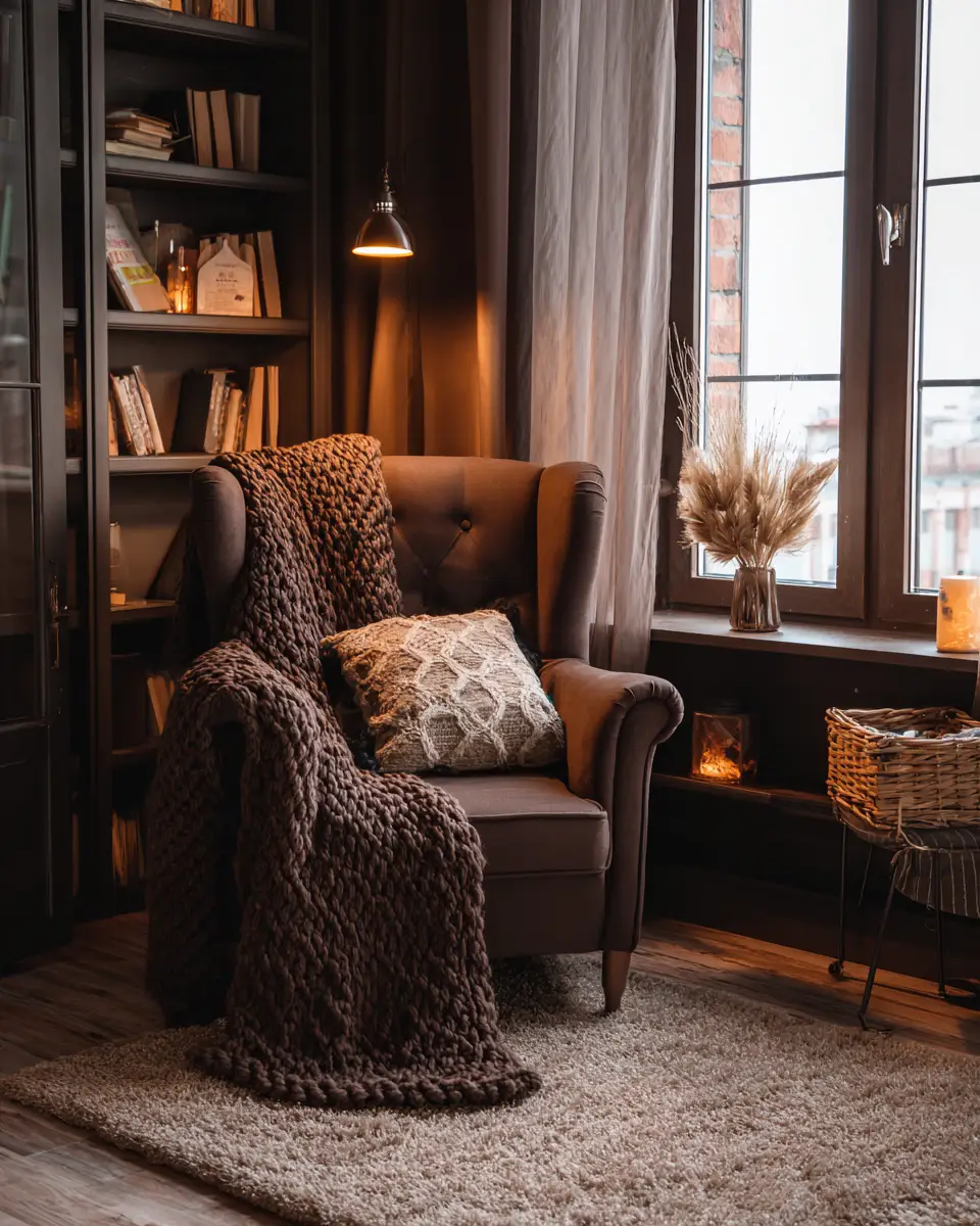 Chocolate Brown Boho Bedroom Decor Ideas