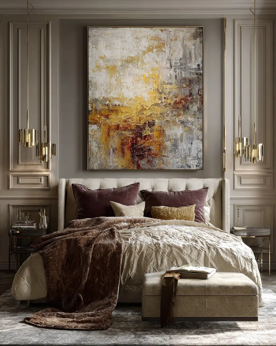 Chocolate Brown Classic Bedroom Decor Ideas