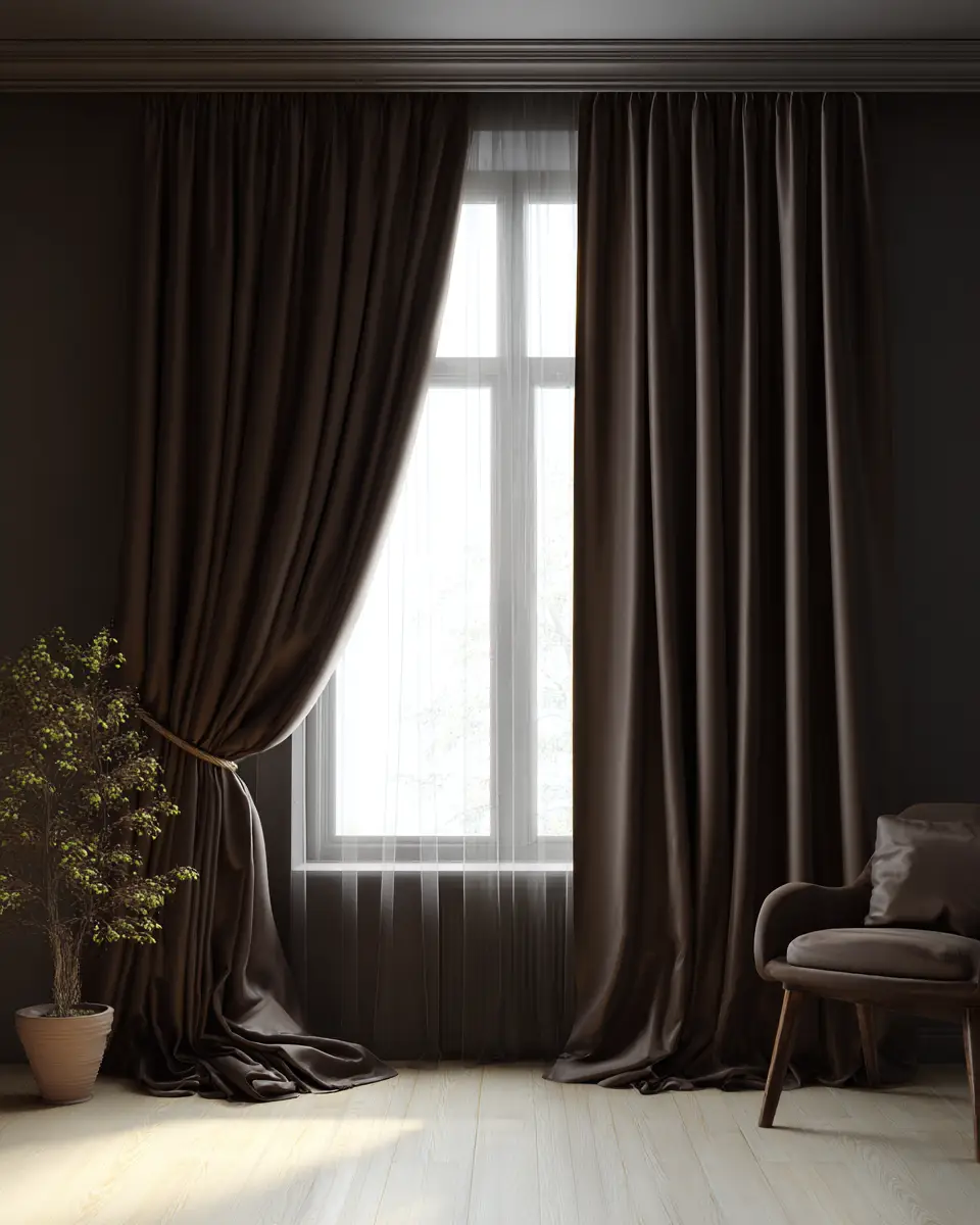 Chocolate Brown Classic Bedroom Decor Ideas