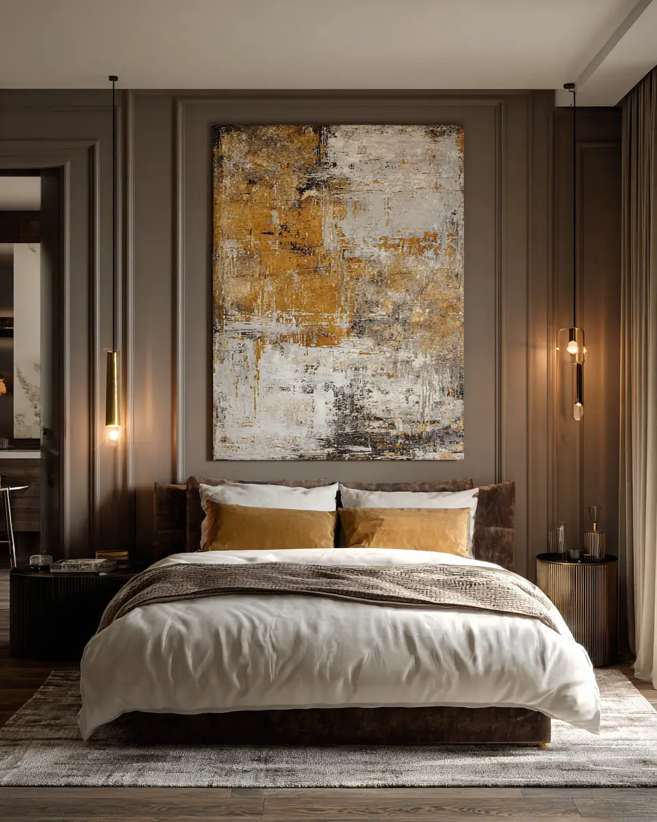 Chocolate Brown Classic Bedroom Decor Ideas