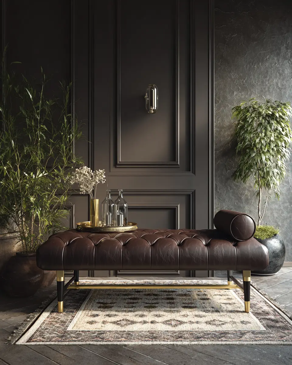 Chocolate Brown Classic Garage Decor Ideas