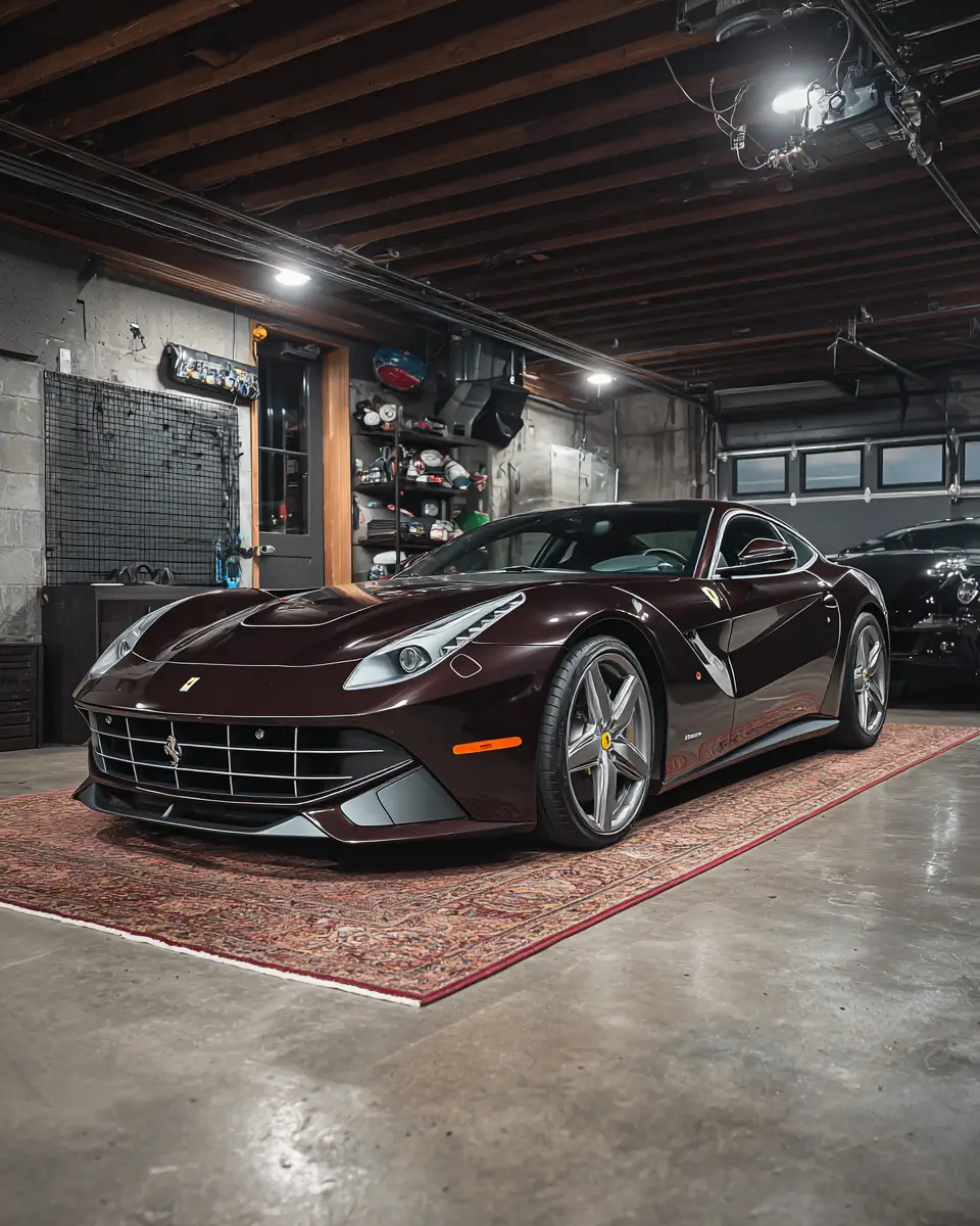 Chocolate Brown Classic Garage Decor Ideas