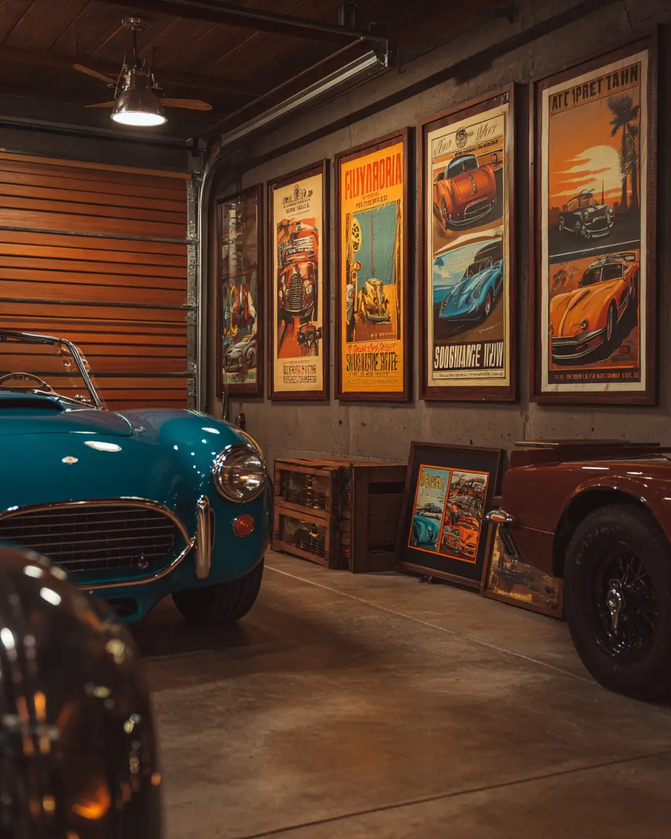 Chocolate Brown Classic Garage Decor Ideas