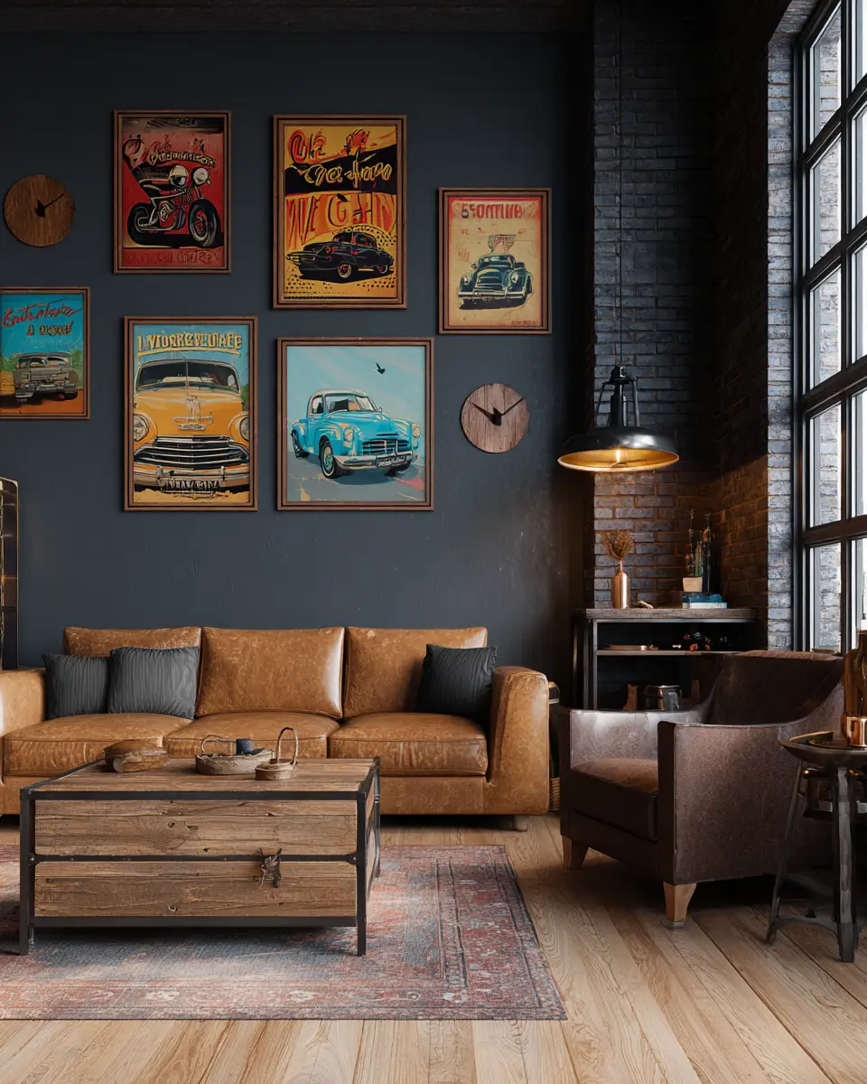 Chocolate Brown Classic Garage Decor Ideas