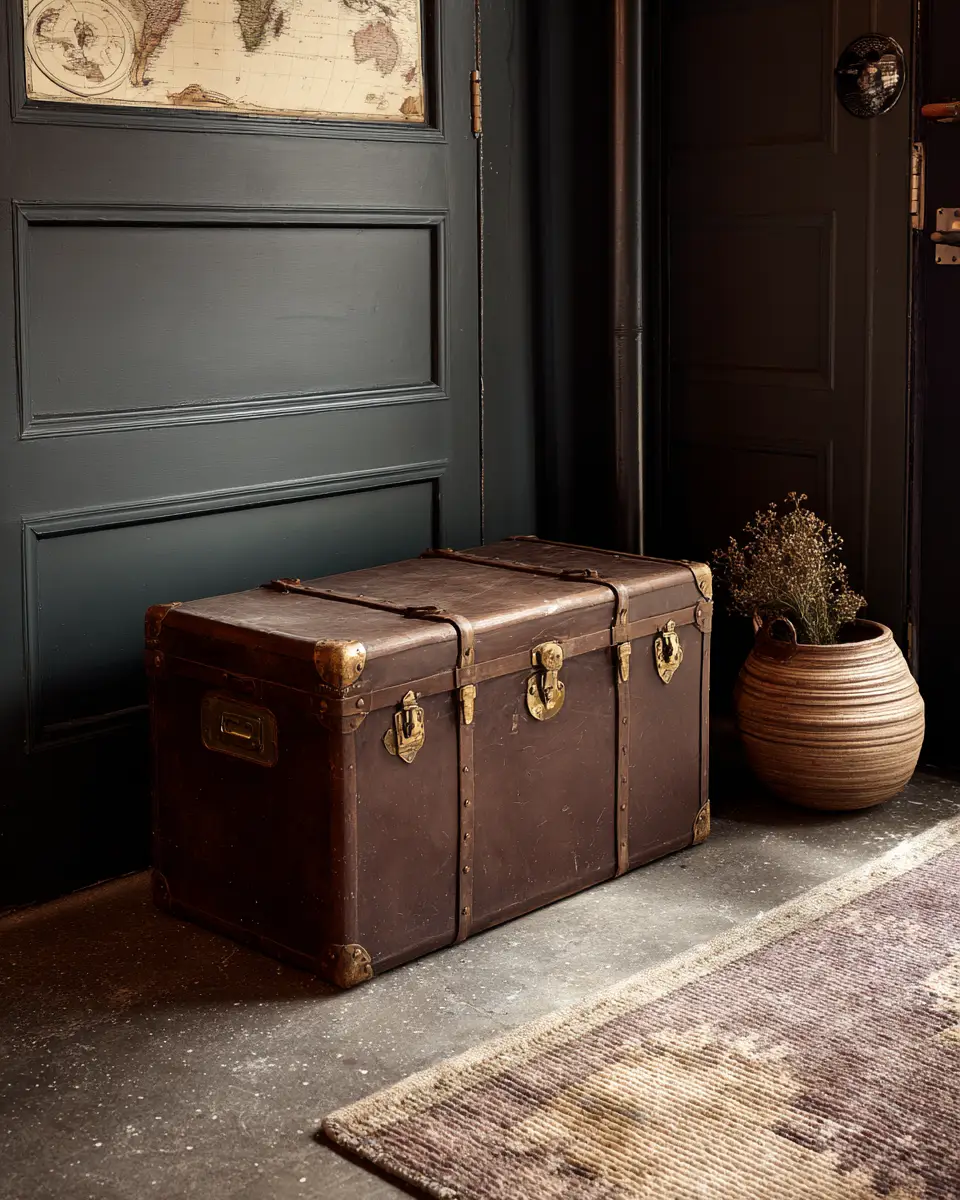 Chocolate Brown Classic Garage Decor Ideas