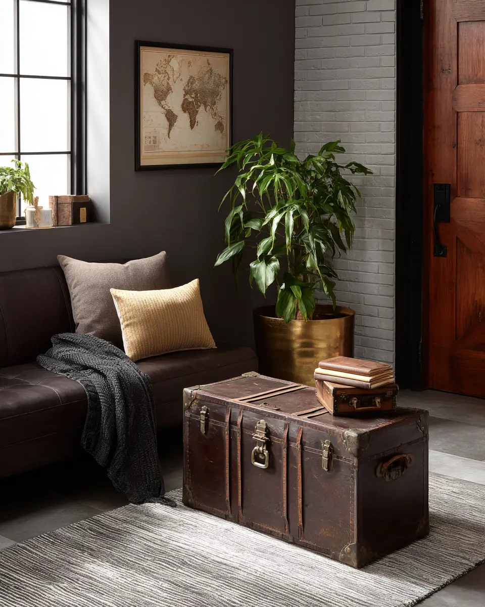 Chocolate Brown Classic Garage Decor Ideas